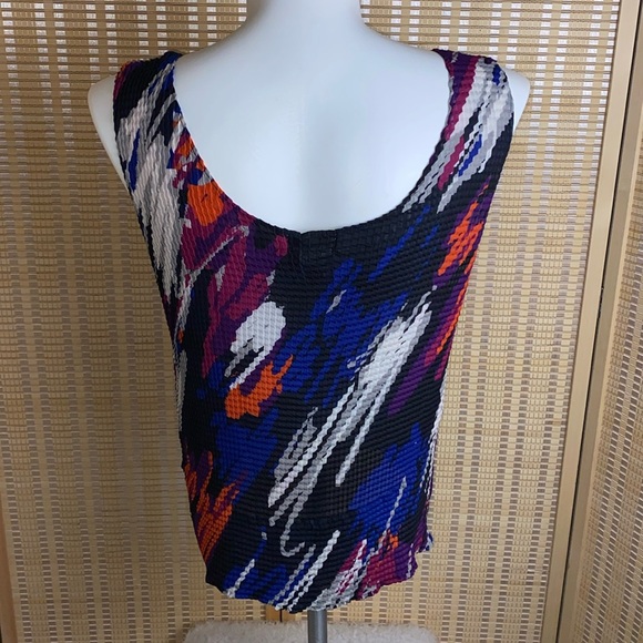 🔷Liz Baker Lightweight Stretch Multicolor Tank Top Size 2X - Picture 3 of 4